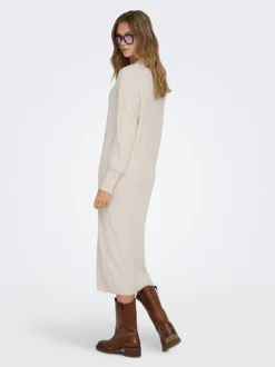 Best ONLNEW Lang kjole Dame Strik & Cardigans|Kjoler