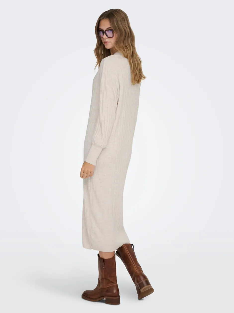 Best ONLNEW Lang kjole Dame Strik & Cardigans|Kjoler