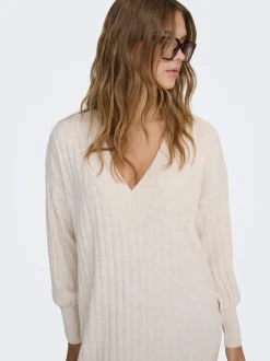 Best ONLNEW Lang kjole Dame Strik & Cardigans|Kjoler