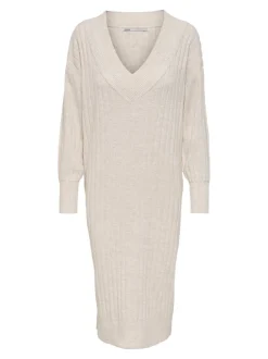 Best ONLNEW Lang kjole Dame Strik & Cardigans|Kjoler