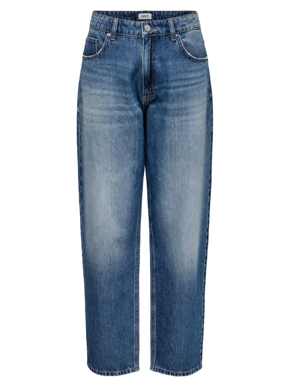 Sale ONLNEXA Mellemhøj talje Baggy fit Jeans Dame Jeans|Jeans