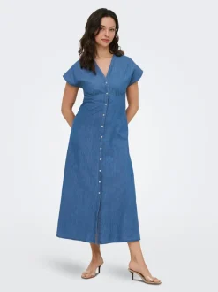Clearance ONLNOVA Lang kjole Dame Kjoler