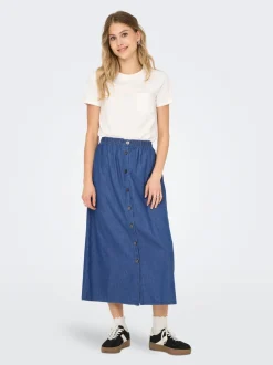 Discount ONLNOVA Nederdel Midinederdel Dame Nederdele