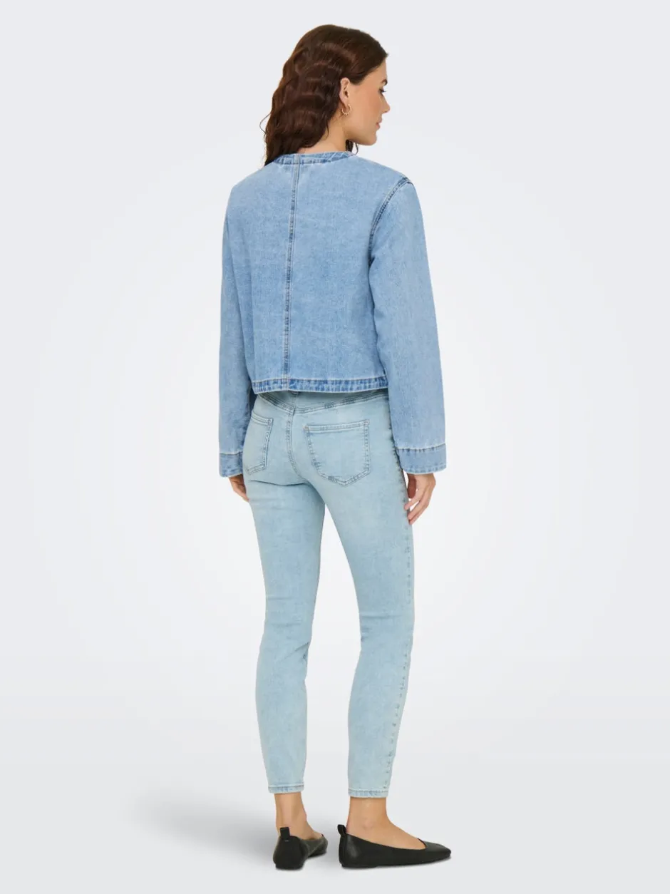 Sale ONLPALMA Denimjakke Dame Jakker Og Frakker|Double Denim