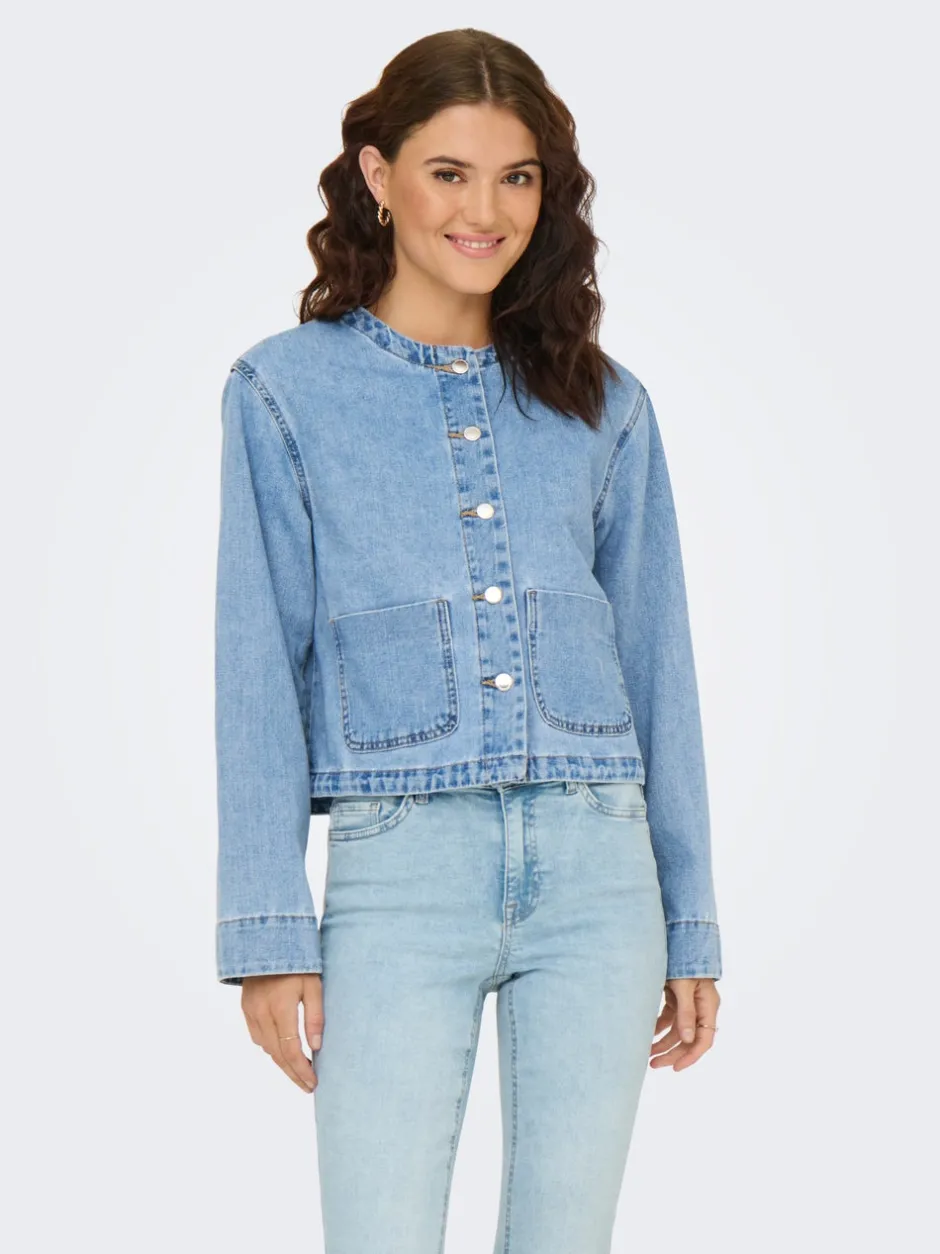 Sale ONLPALMA Denimjakke Dame Jakker Og Frakker|Double Denim