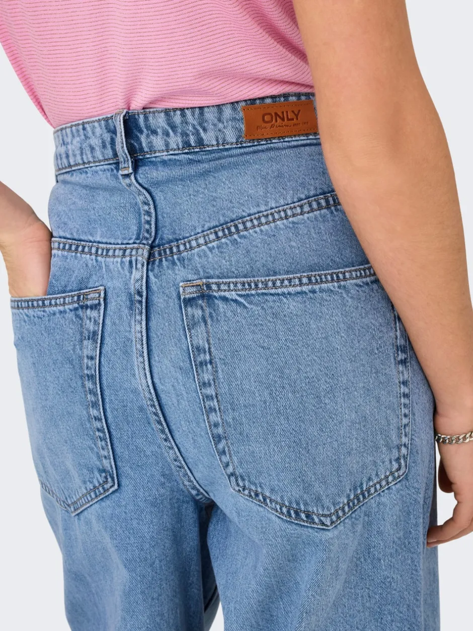 ONLPAULINA Høj talje Baggy fit Jeans Dame Jeans|Jeans