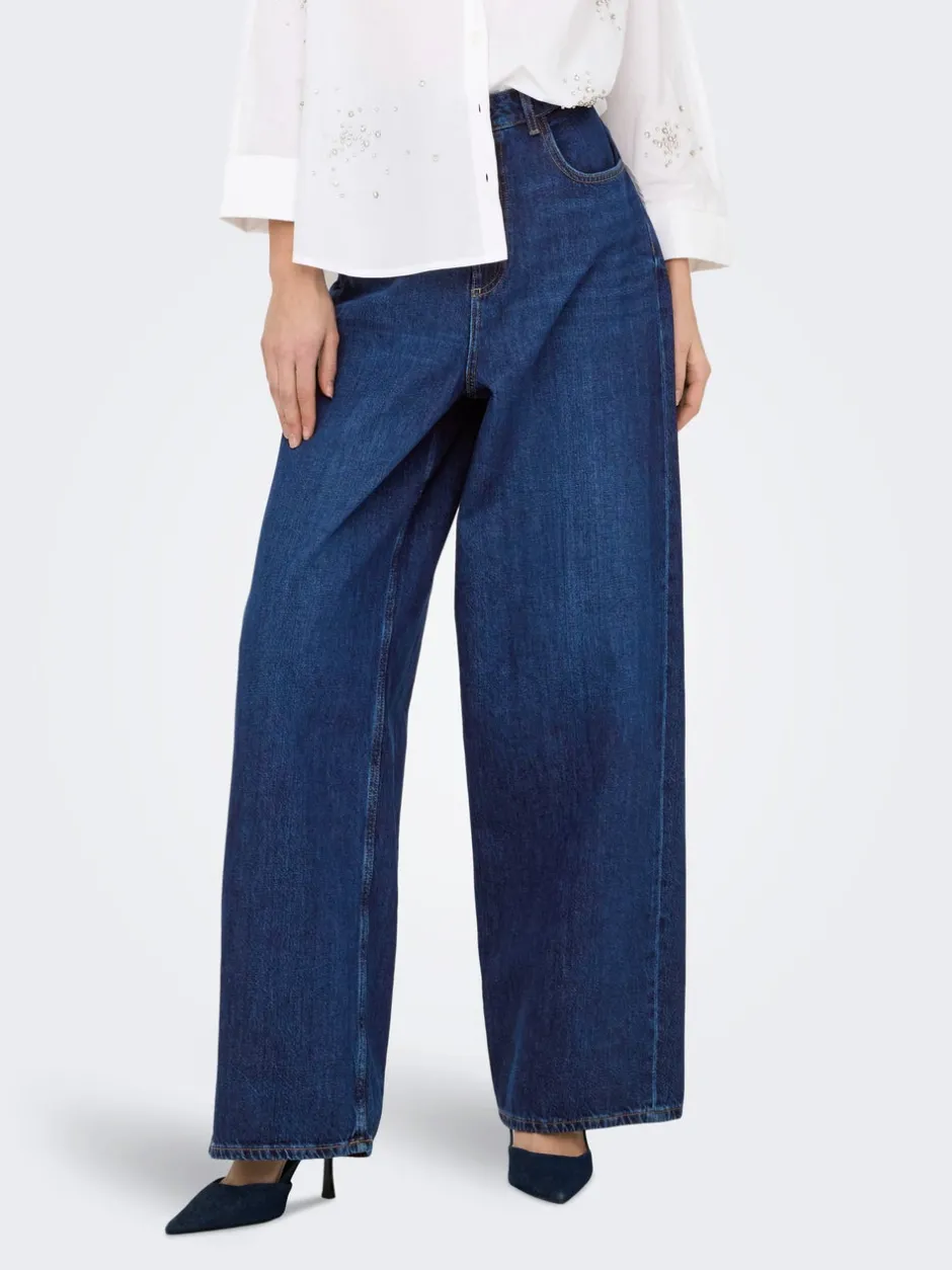 Hot ONLPAULINA Høj talje Baggy fit Jeans Dame Jeans|Jeans