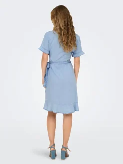 Discount ONLPEMA Kort kjole Dame Kjoler|Double Denim