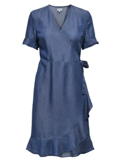 ONLPEMA Kort kjole Dame Kjoler|Double Denim