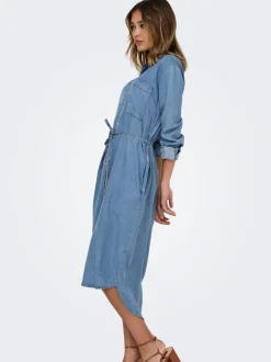Discount ONLPEMA Midikjole Dame Kjoler|Double Denim