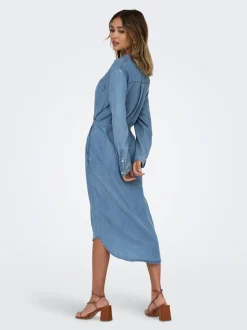 Discount ONLPEMA Midikjole Dame Kjoler|Double Denim