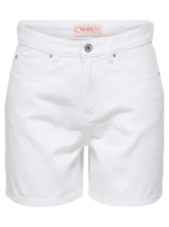 Online ONLPHINE Høj talje Regular fit Denim-shorts Dame Shorts|Double Denim