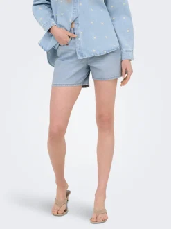 Online ONLPHINE Mellemhøj talje Regular fit Denim-shorts Dame Shorts