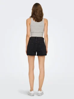 Sale ONLPHINE Normal talje Regular fit Denim-shorts Dame Shorts|Double Denim