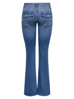 New ONLPHOEBE Lav talje Flared fit Jeans Dame Jeans|Jeans