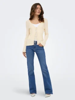 New ONLPHOEBE Lav talje Flared fit Jeans Dame Jeans|Jeans