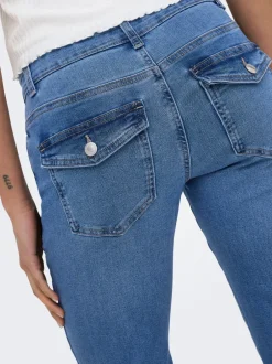 Discount ONLPHOEBE Lav talje Flared fit Jeans Dame Jeans|Jeans