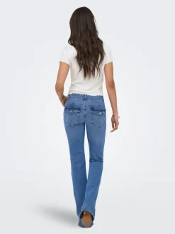 Discount ONLPHOEBE Lav talje Flared fit Jeans Dame Jeans|Jeans