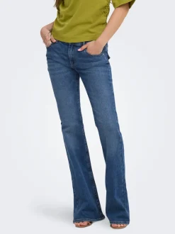 Discount ONLPHOEBE Lav talje Flared fit Jeans Dame Jeans|Jeans