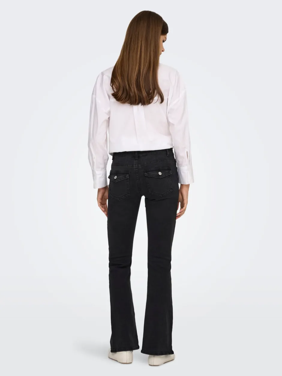 Best ONLPHOEBE Lav talje Flared fit Jeans Dame Jeans|Jeans