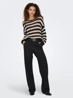 Hot ONLPOPTRASH Straight fit Habitbukser Dame Bukser