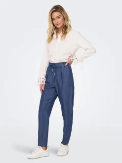 Sale ONLPOPTRASH Straight fit Bukser Dame Bukser