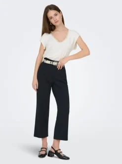Hot ONLPOPTRASH Straight fit Culottebukser Dame Bukser