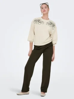 New ONLPOPTRASH-SUKI Loose fit Bukser i wide fit Dame Bukser