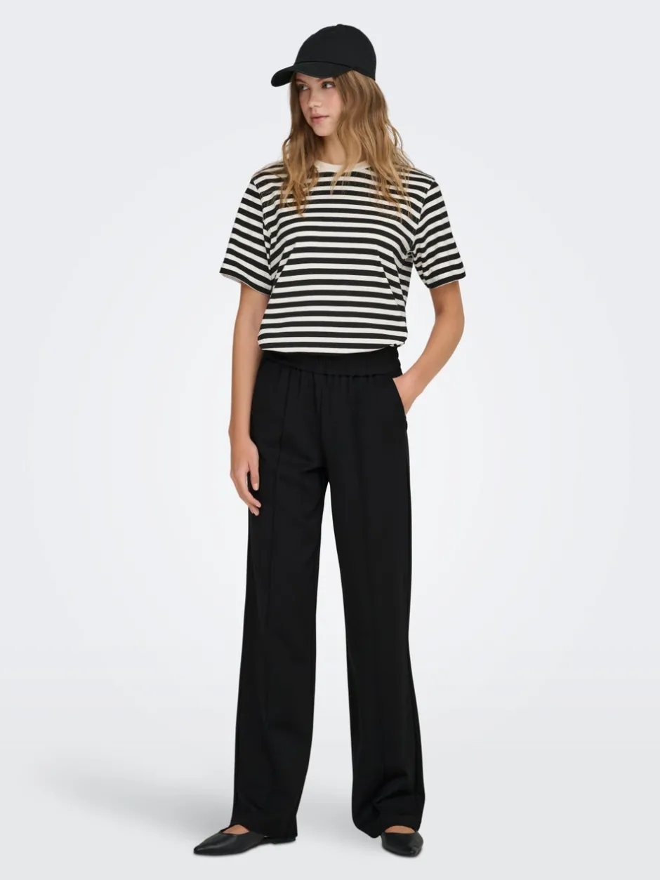 Discount ONLPOPTRASH-SUKI Loose fit Bukser i wide fit Dame Bukser