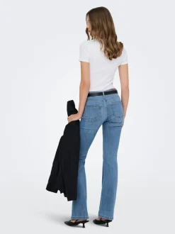 Hot ONLPOWER Mellemhøj talje Flared fit Jeans Dame Jeans|Jeans