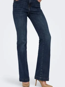 New ONLPOWER Mellemhøj talje Flared fit Jeans Dame Jeans|Jeans