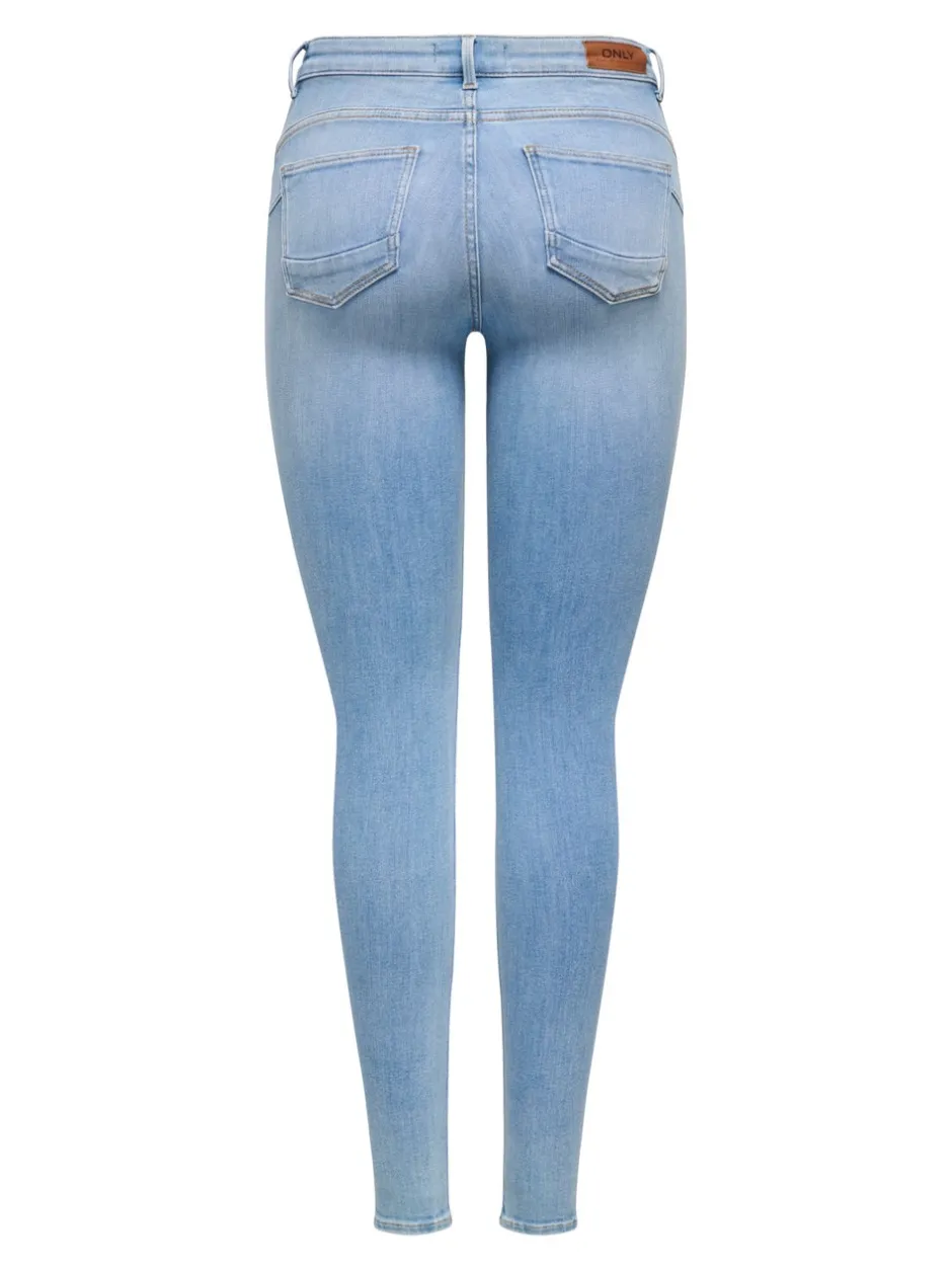 Best ONLPOWER Mellemhøj talje Skinny fit Jeans Dame Jeans|Jeans