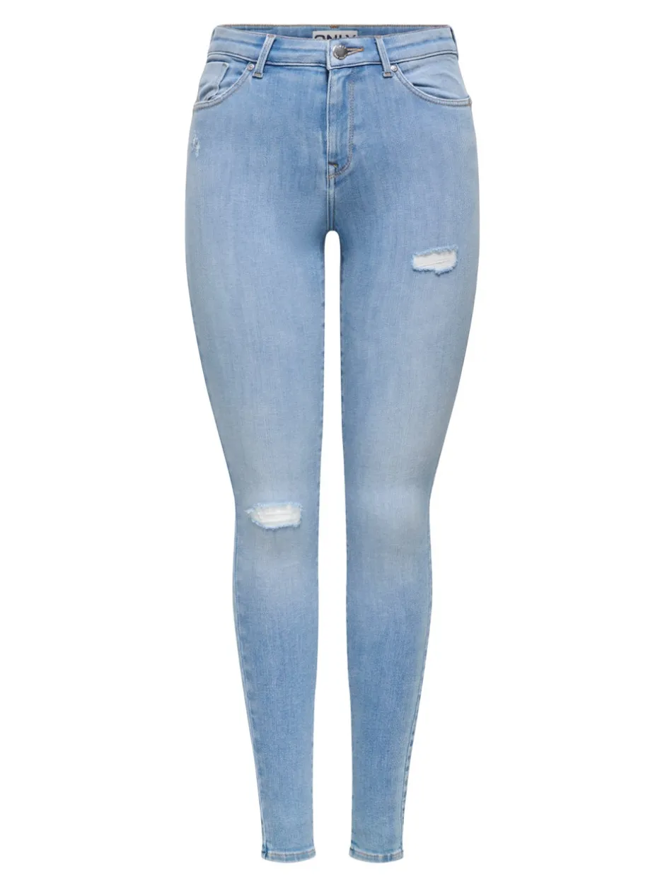 Best ONLPOWER Mellemhøj talje Skinny fit Jeans Dame Jeans|Jeans
