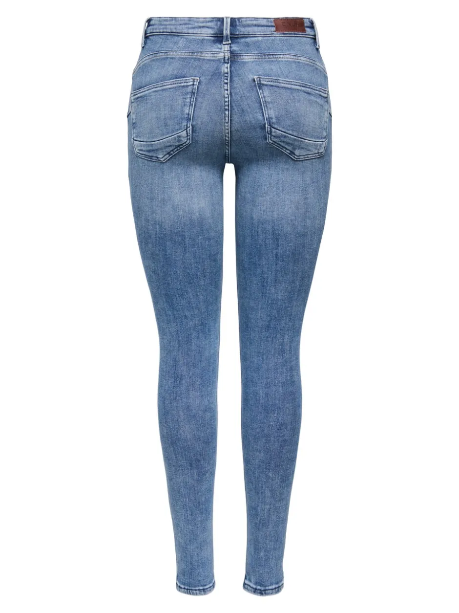 Outlet ONLPOWER Mellemhøj talje Skinny fit Jeans Dame Jeans|Jeans