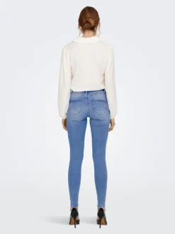 Sale ONLPOWER Mellemhøj talje Skinny fit Jeans Dame Jeans|Jeans