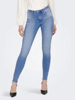 Sale ONLPOWER Mellemhøj talje Skinny fit Jeans Dame Jeans|Jeans