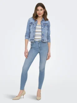Hot ONLPOWER Mellemhøj talje Skinny fit Jeans Dame Jeans|Jeans