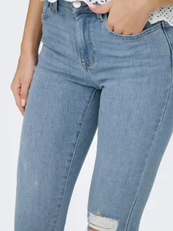 Outlet ONLPOWER Mellemhøj talje Skinny fit Jeans Dame Jeans|Jeans