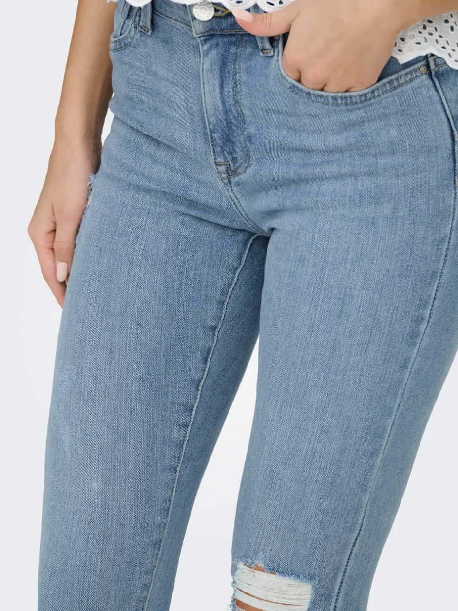 Outlet ONLPOWER Mellemhøj talje Skinny fit Jeans Dame Jeans|Jeans