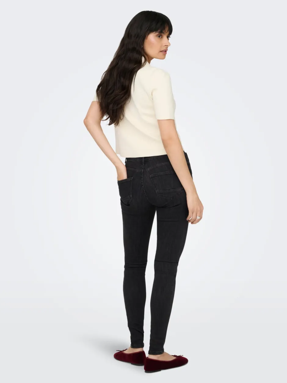Best ONLPOWER Mellemhøj talje Skinny fit Jeans Dame Jeans|Jeans