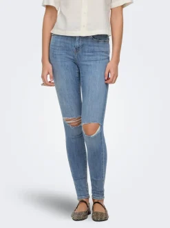 Discount ONLPOWER Mellemhøj talje Skinny fit Ankellængde Jeans Dame Jeans|Jeans