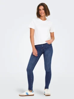 Best ONLPOWER Mellemhøj talje Skinny fit Jeans Dame Jeans|Jeans