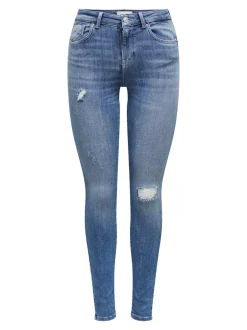 Online ONLPOWER Mellemhøj talje Skinny fit Jeans Dame Jeans|Jeans