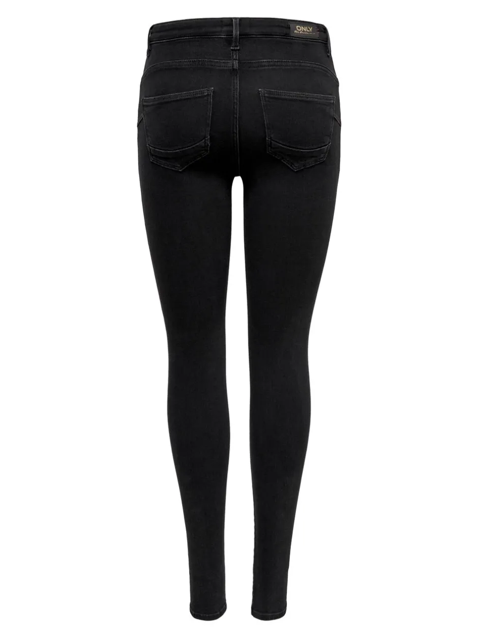 Sale ONLPOWER Mellemhøj talje Skinny fit Jeans Dame Jeans|Jeans