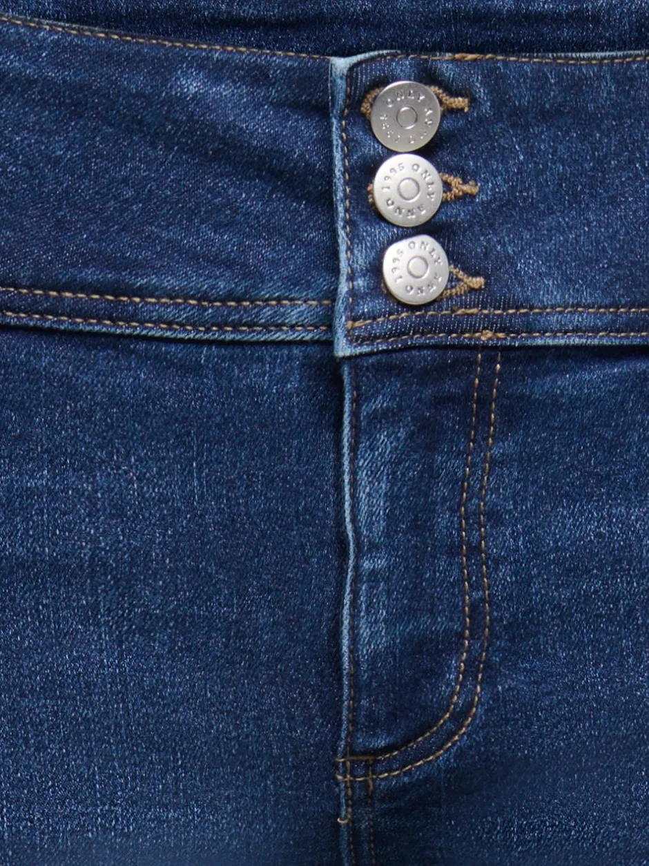 Best ONLRAIN Høj talje Skinny fit Jeans Dame Jeans|Jeans
