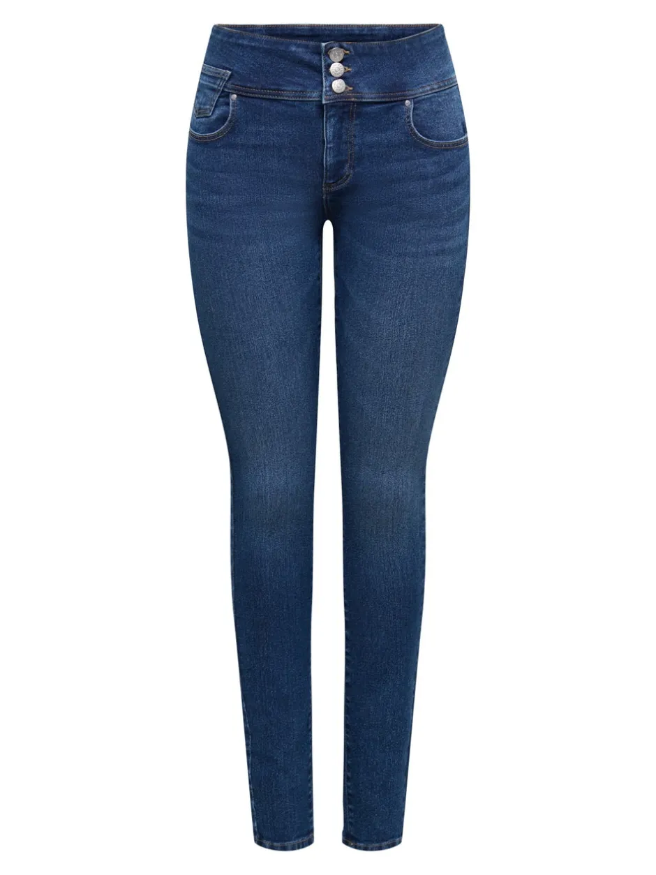 Best ONLRAIN Høj talje Skinny fit Jeans Dame Jeans|Jeans