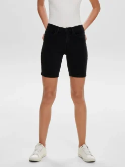 Outlet ONLRAIN Mellemhøj talje Bodycon fit Denim-shorts Dame Shorts|Double Denim