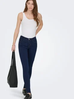 New ONLRAIN Mellemhøj talje Skinny fit Jeans Dame Jeans|Jeans