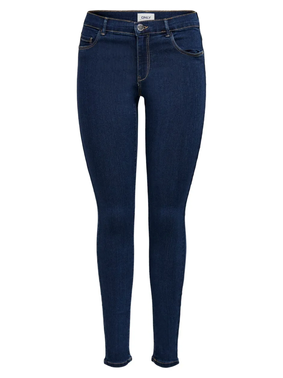 New ONLRAIN Mellemhøj talje Skinny fit Jeans Dame Jeans|Jeans