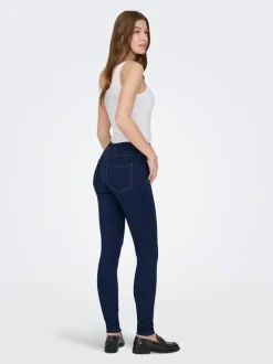 New ONLRAIN Mellemhøj talje Skinny fit Jeans Dame Jeans|Jeans